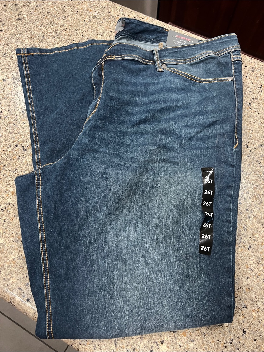 New w tags torrid luxe slim boot mid rise tall 26w jeans pants z27